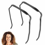 2Pcs Square Headband,Large Headband For Thick Hair The Headband that Fits Like Sunglasses,Square Headband Like Sunglasses Curly Hair Plastic Hair