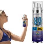 80ml Sunscreen Spray SPF50 Sun Block Waterproof Refreshing Suncream Spray - Long Lasting UVA & UVB Protection - Moisture Sun Spray for Beach, Out