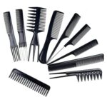 ONEBRAND 10Pcs Hair Comb Set - Hair Styling Pro Kit - Professional Barber Salon Gift - Portable Hairdressing Plastic Comb Set – Suitable for All