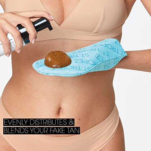 St.Tropez Double Sided Luxe Tanning Mitt - Tan Mitt for Streak-Free Fake Tan Application, Reusable & Washable - Use with St. Tropez Mousse, Body