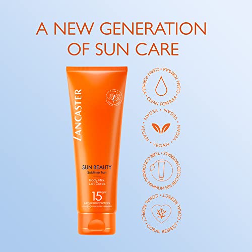 Lancaster Sun Beauty Body Milk SPF15 250ml | Sunscreen For Body | Broad Spectrum Sun Protection