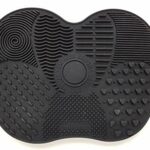 Make-up Brush cleaner made Of Silicone/Multiple Rugged Patterns and Has Strong suctions [ Size : Small | Colour : Black ]