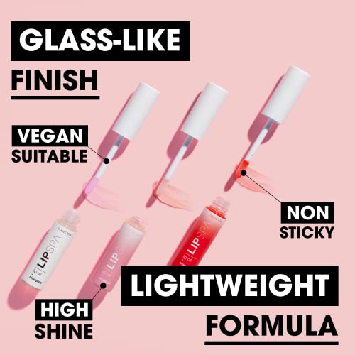 Collection Cosmetics Lightweight Lip Spa Lip Oil, Moisturising Vitamin Packed Lip Gloss, 5ml, Pink Blush