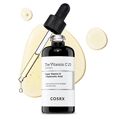 COSRX Pure Vitamin C 23% Serum with Vitamin E (Ascorbic acid) & Hyaluronic Acid, Hydrating Facial Serum, Reduces Fine Lines 0.67 fl.oz / 20 ml