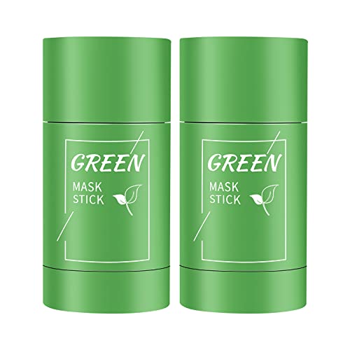 Green Tea Cleansing Mask Stick, Deep Cleansing Clay Mask for Blackhead Removal, Skin Care, Oil Control, Moisturizing, Pore Cleaning, etc. Suitabl