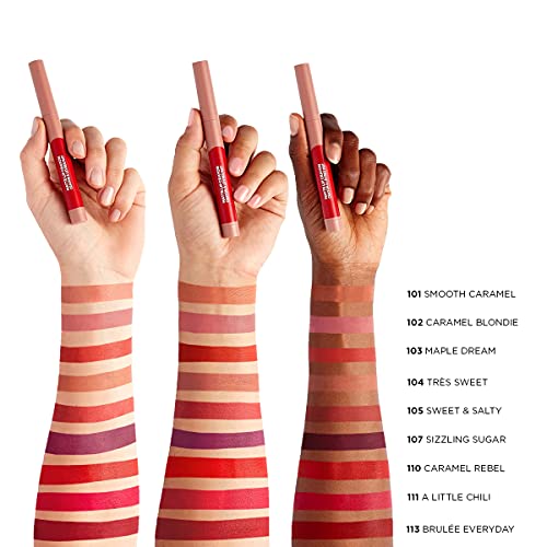 L'Oreal Paris Infallible Very Matte Lip Crayon Lipstick, Smudge Proof, Pink Lipstick, 111 A Little Chilli, 1 kg