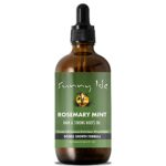 Sunny Isle Rosemary Mint Hair and Strong Roots Oil 3oz, Infused with Biotin & Jamaican Black Castor Oil to Strengthen and Nourish Follicles, for