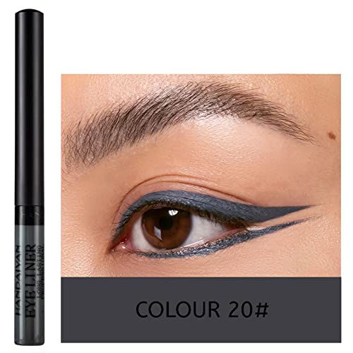 Coloured Eyeliner, Matte Liquid Eyeliner, Blue Eyeliner Long-Lasting Waterproof Liquid Eye Liner, Highly-Pigmented Colourful Eyeliner for Eye Mak