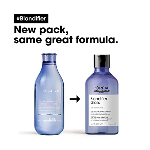 L’Oréal Professionnel | Shampoo, For Highlighted or Blonde Hair, Serie Expert Blondifier Gloss