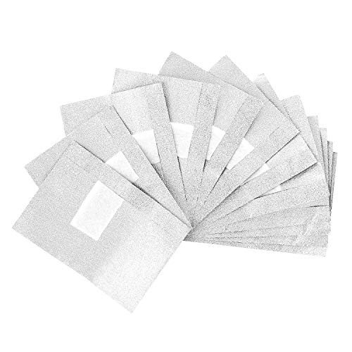 Mylee 100pcs Gel Nail Polish Remover Foil Wraps, Aluminium Foil Wraps with Pre-attached Lint-Free Cotton Pads for Fast & Gentle Soak Off Gel Poli