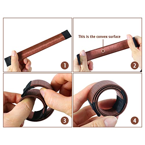 Sularpek 3PCS Hair Bun Maker, Bun Makers For Hair, Hair Donut Bun Maker, French Twist Bun Shaper For Girls Women,3 Colors