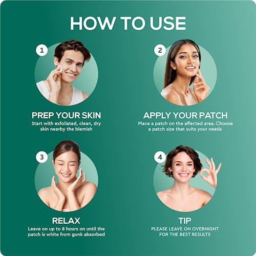 Livaclean Acne Patches - Translucent Hydrocolloid Patches Pimple Spot Treatment Stickers for Face and Body - Zit Sticker - Spot Patch Pimple Patc