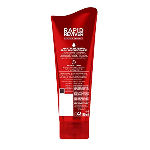 L’Oreal Elvive Colour Protect Rapid Reviver Coloured Hair Power Conditioner, 180 ml