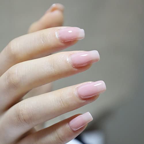 FZANEST Gel Nail Polish Soak Off LED UV Jelly Milky Clear Natural Gel Polish Varnish Nail Art Manicure (Cover Nude)