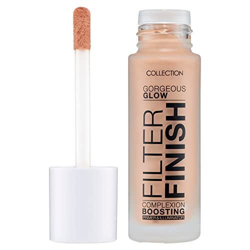 Collection Cosmetics Gorgeous Glow Filter Finish, Illuminator, Primer and All Over Glow for Glowing Skin, Fair-Medium