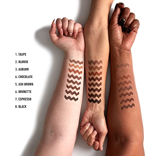 NYX Professional Makeup Micro Brow Pencil, Dual Ended with Mechanical Brow Pencil and Spoolie Brush, Vegan Formula, Shade: Ash Brown