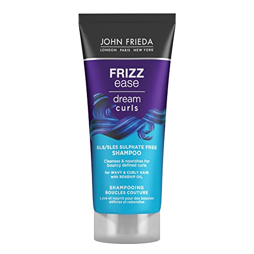 John Frieda Dream Curls Shampoo 75ml, Mini Shampoo for Curly Hair, Travel Shampoo for Curly Hair