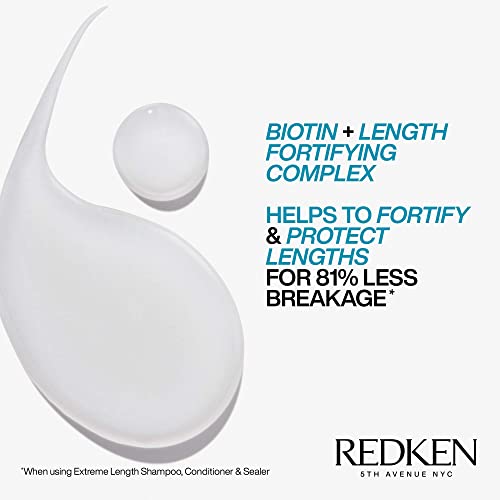 REDKEN Extreme Length, Shampoo and Conditioner Set, Biotin, for Longer, Stronger Hair, 300 ml