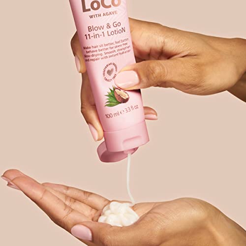 Lee Stafford Coco Loco & Agave Blow & Go 11-in-1 Hair Cream Lotion - Hair Conditioning,Treatment