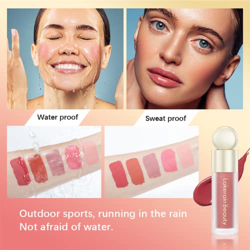 Liquid Blush - Cream Blush - Waterproof Lightweight Natural-Looking Smooth Natural-Looking Dewy Finish Skin Tint Blush Makeup - 7.5ml (01#)