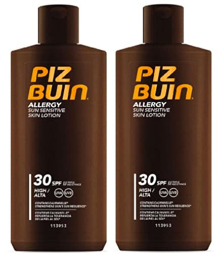 Piz Buin Allergy Sun Lotion Spf 30 (2 Pack) 2 X 200Ml Each Prevent Prickly Heat