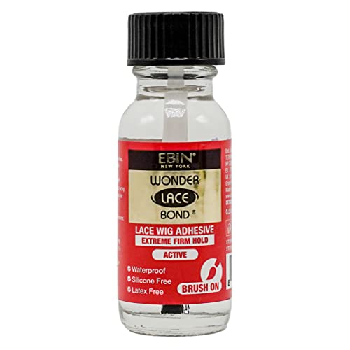 EBIN NEW YORK Wonder Lace Bond Extra Mega Hold 1.18oz - No Residue Improved Formula Easy to Apply Fast Drying Waterproof Latex Free Perspiration