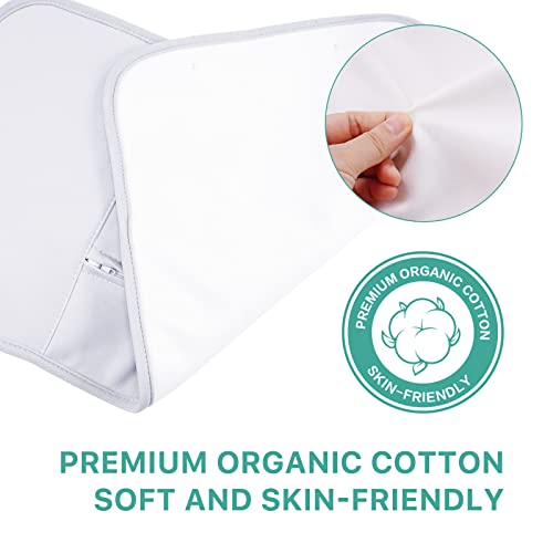 Castor Oil Pack for Liver, Breast Pad and Castor Not Include,Castor Oil Pack Wrap for Waist and Neck, Reusable Castor Oil Pack Only, Cotton Flann