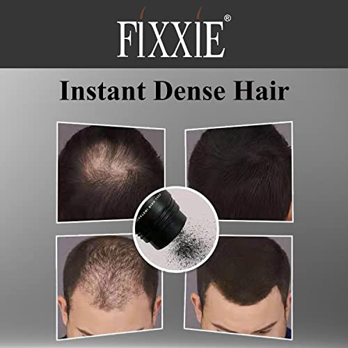 FIXXIE Hair Fibres MEDIUM BROWN for Thinning Hair 27.5g Bottle, Hair Fibre Concealer for Hair Loss for Men and Women, Naturally Thicker Looking H