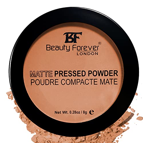 Beauty Forever Matte Pressed Powder, Oil Free & Lightweight, 8gms (01 TRANSPARENT)
