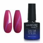 Lavender Violets 8ml Gel Nail Polish UV LED Soak Off Nail Lamp Curing Manicure Pedicure Classical Coloured Bottle Cat Eye Effect D351