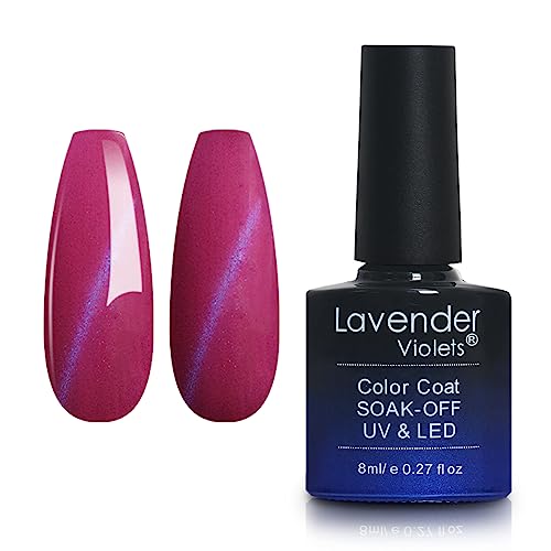 Lavender Violets 8ml Gel Nail Polish UV LED Soak Off Nail Lamp Curing Manicure Pedicure Classical Coloured Bottle Cat Eye Effect D351