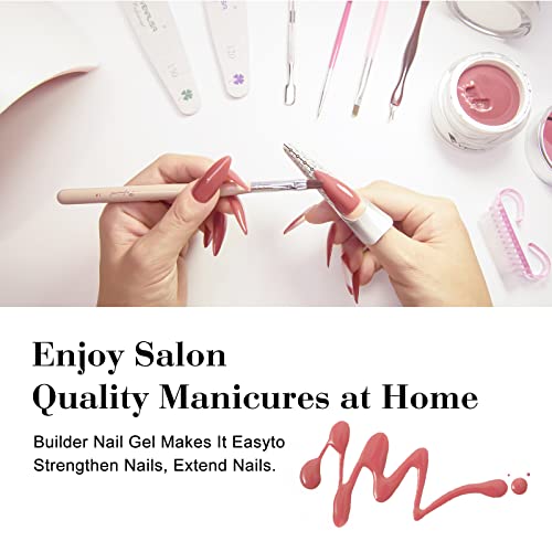 VENALISA 50ml Builder Base Gel Nail Gel Kit Nail Art Acrylic French Nails Smoke Nude Pink Natural Color Builder Nail Extend Gel…