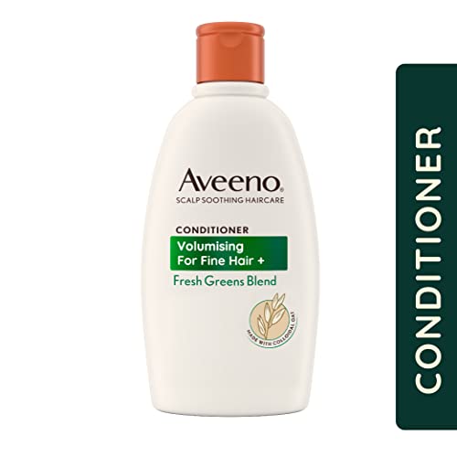Aveeno Volumising For Fine Hair + Fresh Greens Blend Scalp Soothing Oat Conditioner 300ml