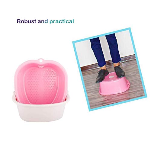 Large Foot Bath Spa Bowl Plastic Pedicure Bowl Massage Foot Tub,for Pedicure, Detox and Massage, Perfect to Soak Your Feet, Toe Nails and Ankles,