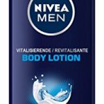 NIVEA Men Pack of 1 body lotion, 1 x 250 ml bottle, vitalising body lotion, absorbs quickly for normal to dry skin