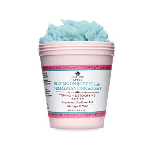 Nature Spell Himalayan Pink Sea Salt Body Scrub 200 ml, Natural Exfoliation For Body, Remove Dead Skin Cells, Natural Salt Scrub - 100% Vegan, Ma