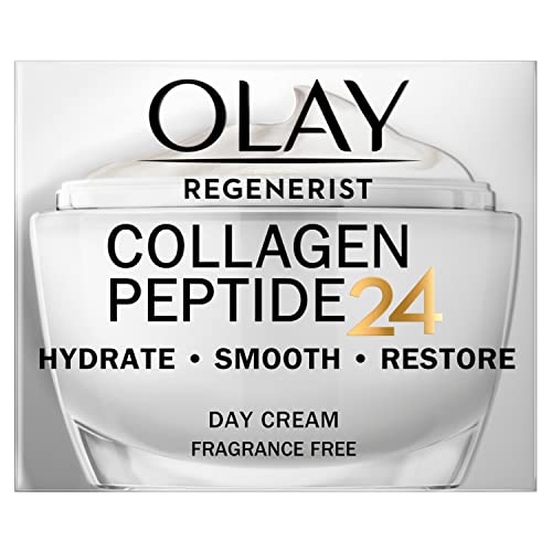 Olay Regenerist Collagen Peptide24 Day Cream Without Fragrance, Reveal Strong & Glowing Skin In 14 Days