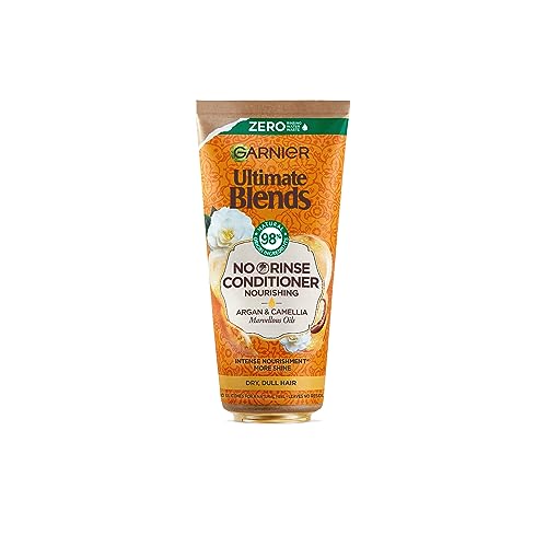 Garnier Ultimate Blends Marvellous Oils Nourishing NO RINSE, Leave-in Conditioner, with Argan Oil & Camellia Oil for Dry, Dull Hair, 200 ml