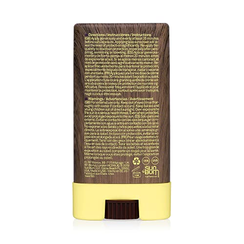 Sun Bum Original SPF 30 Sun Cream Face Stick, Vegan and Reef Friendly Sunscreen with Vitamin E, Broad Spectrum UVA/UVB Protection, Cruelty Free a
