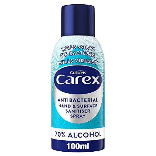 Carex Antibacterial Hand and Surface Santister Spray, 100 ml (Pack of 6)