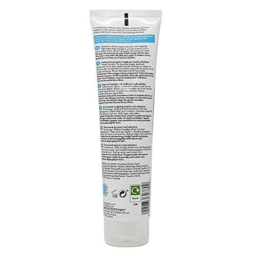 Creightons Salicylic Acid Foaming Clay Cleanser (125ml) - Contains Salicylic Acid & Lactic Acid with White Clay to Deeply Cleanse & Purify for He