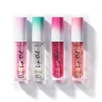 Technic Lip Oil Bundle - 4 Flavoured, Non Sticky, Hydrating Lip Oils With a High Shine Glossy Finish - Mixed Variety Multipack - Strawberry, Mint