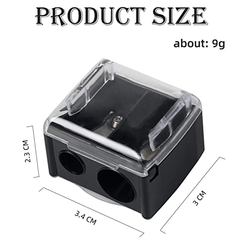 Eyeliner Sharpener,4pcs Beauty Pencil Sharpener,Pencil Sharpeners,Makeup Sharpener,Sharpener,2 Holes Pencil Sharpeners,for Pencil Crayon Eyebrow