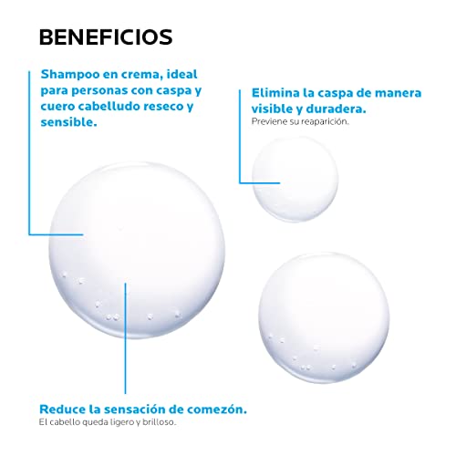 La Roche-Posay, RochePossay Kerium AntiDandruff Cream 20, Shampoo, fresh, 200 millilitre