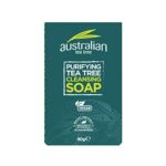 Australian Tea Tree Soap Bar, Purifying, Natural, Vegan, Cruelty Free, Paraben and SLS Free, Cleansing, 90 g