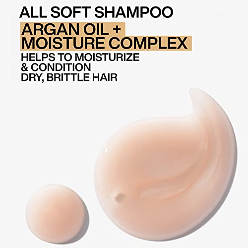 REDKEN | All Soft Hydrating Shampoo, Conditioner 300ml and Moisture Restore Leave In Treatment 150ml for Ultimate Immediate Hydration & Shine