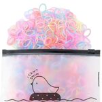 ILamourCar 250pcs Elastic Hair Bands, Hair Elastic Bands for Women, Elastic Hair Ties, Hair Elastic, Small Hair Bands, Clear Rubber Bands for Hai