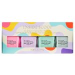 Nails Inc Nails Inside Scoop Quad, grey, pink, mint green, lilac, 4 x 14ml