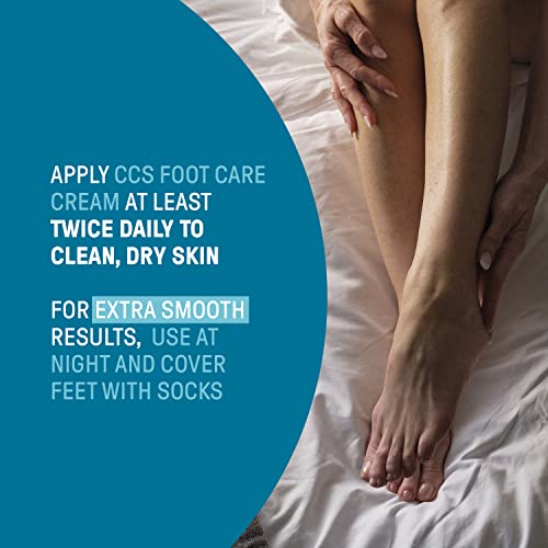 CCS Professional Foot Care Cream for Cracked Heels and Dry Skin - Foot Cream with 10% Urea and Eucalyptus Oil - Moisturise and Soften Hard, Rough