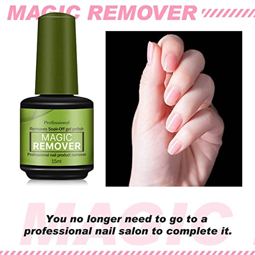 Gel Polish Remover, 2 Pack Gel Nail Polish Remover - Remove Gel Nail Polish - Quick & Easy Gel Polish Remover - Easily & Quickly, Don't Hurt Your